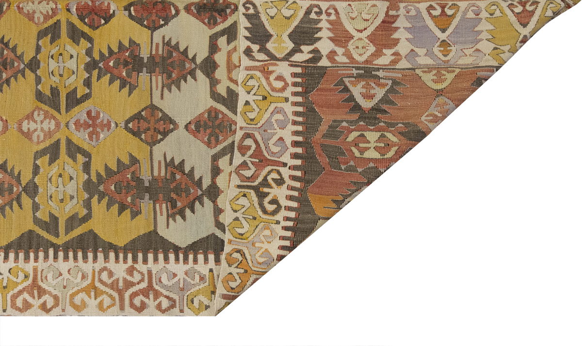Vintage Large Konya Kilim, 165 x 326 cm / 5.5 x 10.8 ft Kilim