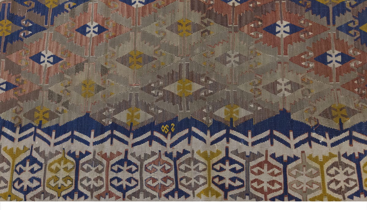 Vintage Large Konya Kilim, 165 x 348 cm / 5.5 x 11.5 ft Kilim