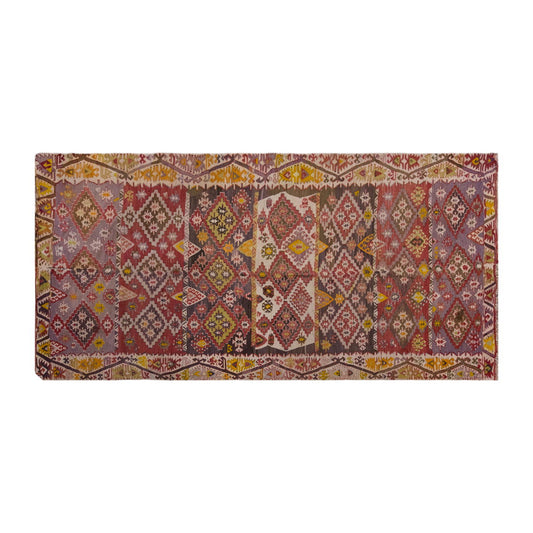Vintage Large Konya Kilim, 166 x 359 cm / 5.5 x 11.9 ft Kilim