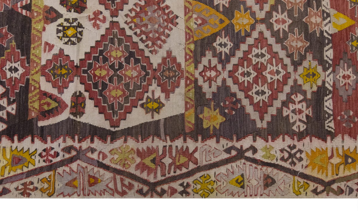 Vintage Large Konya Kilim, 166 x 359 cm / 5.5 x 11.9 ft Kilim