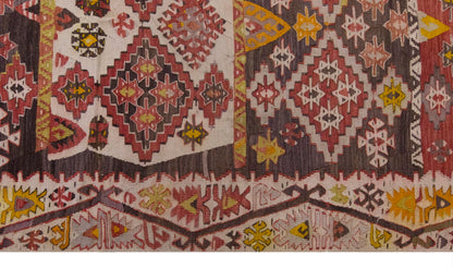 Vintage Large Konya Kilim, 166 x 359 cm / 5.5 x 11.9 ft Kilim
