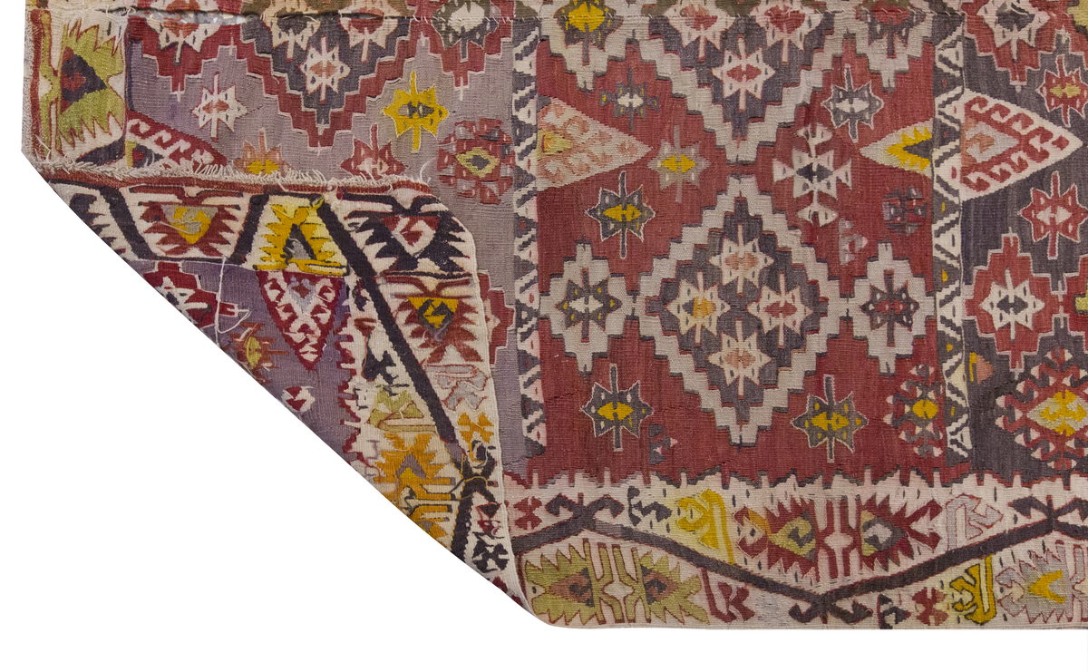 Vintage Large Konya Kilim, 166 x 359 cm / 5.5 x 11.9 ft Kilim
