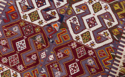 Vintage Large Konya Kilim, 168 x 357 cm / 5.6 x 11.9 ft Kilim