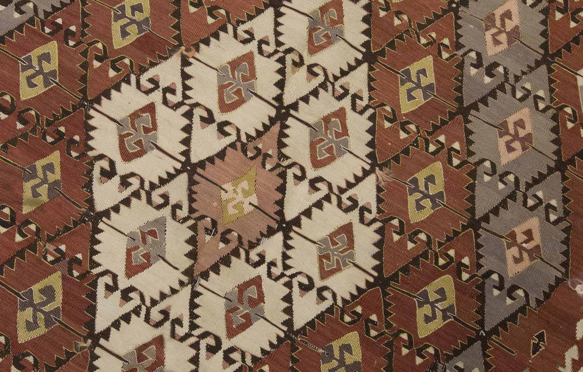 Vintage Large Konya Kilim, 171 x 431 cm / 5.7 x 14.2 ft Kilim