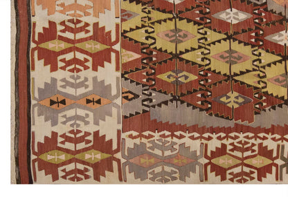 Vintage Large Konya Kilim, 171 x 431 cm / 5.7 x 14.2 ft Kilim