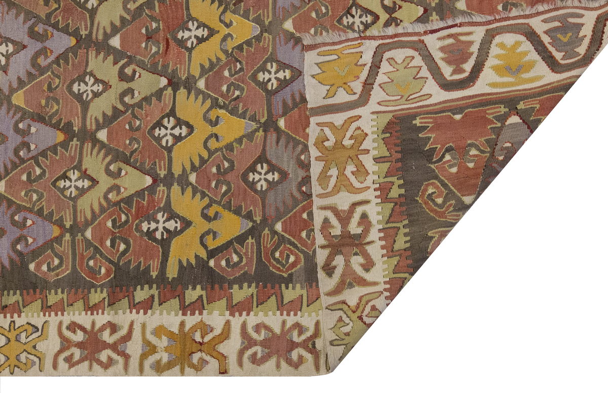 Vintage Large Konya Kilim, 172 x 442 cm / 5.8 x 14.6 ft Kilim