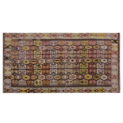 Vintage Large Konya Kilim, 176 x 340 cm / 5.9 x 11.2 ft Kilim