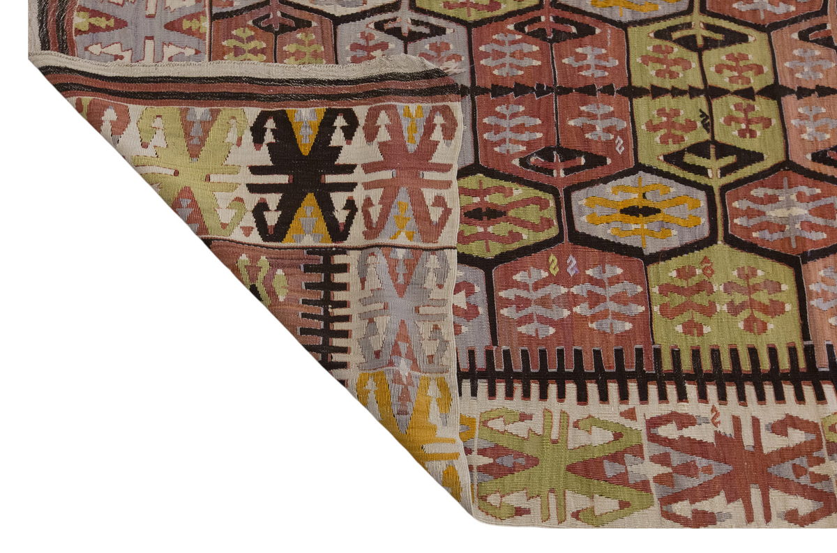 Vintage Large Konya Kilim, 176 x 340 cm / 5.9 x 11.2 ft Kilim