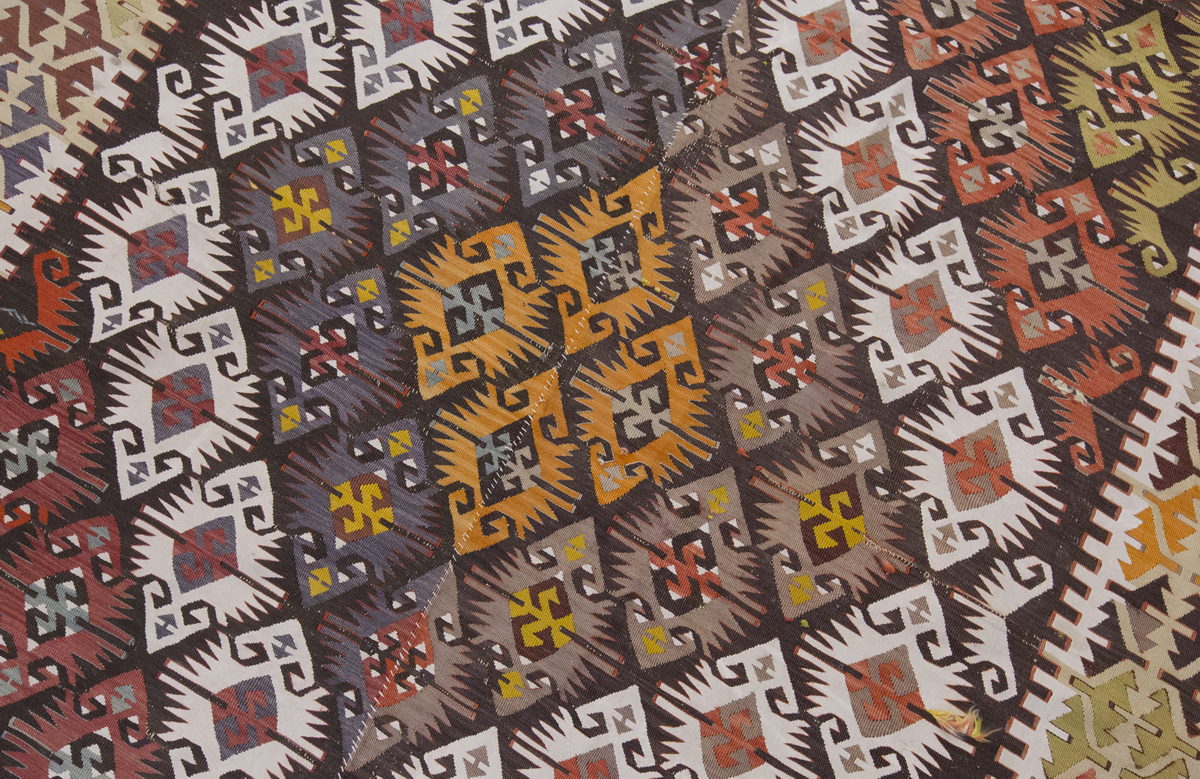 Vintage Large Konya Kilim, 176 x 515 cm / 5.9 x 17 ft Kilim