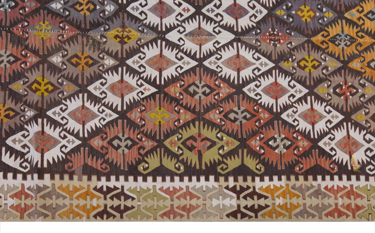 Vintage Large Konya Kilim, 176 x 515 cm / 5.9 x 17 ft Kilim
