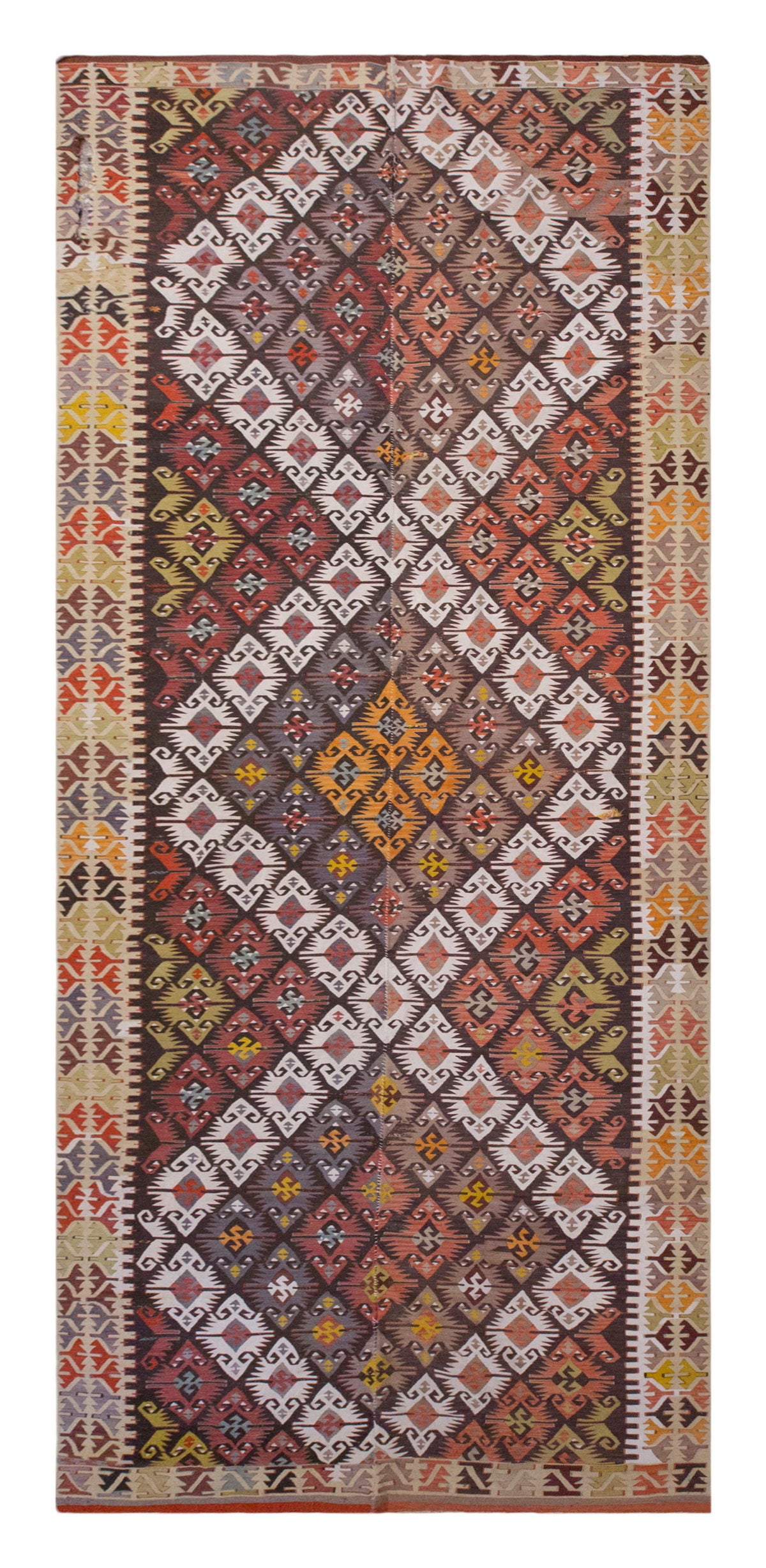 Vintage Large Konya Kilim, 176 x 515 cm / 5.9 x 17 ft Kilim