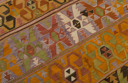 Vintage Large Konya Kilim, 177 x 442 cm / 6 x 14.6 ft Kilim