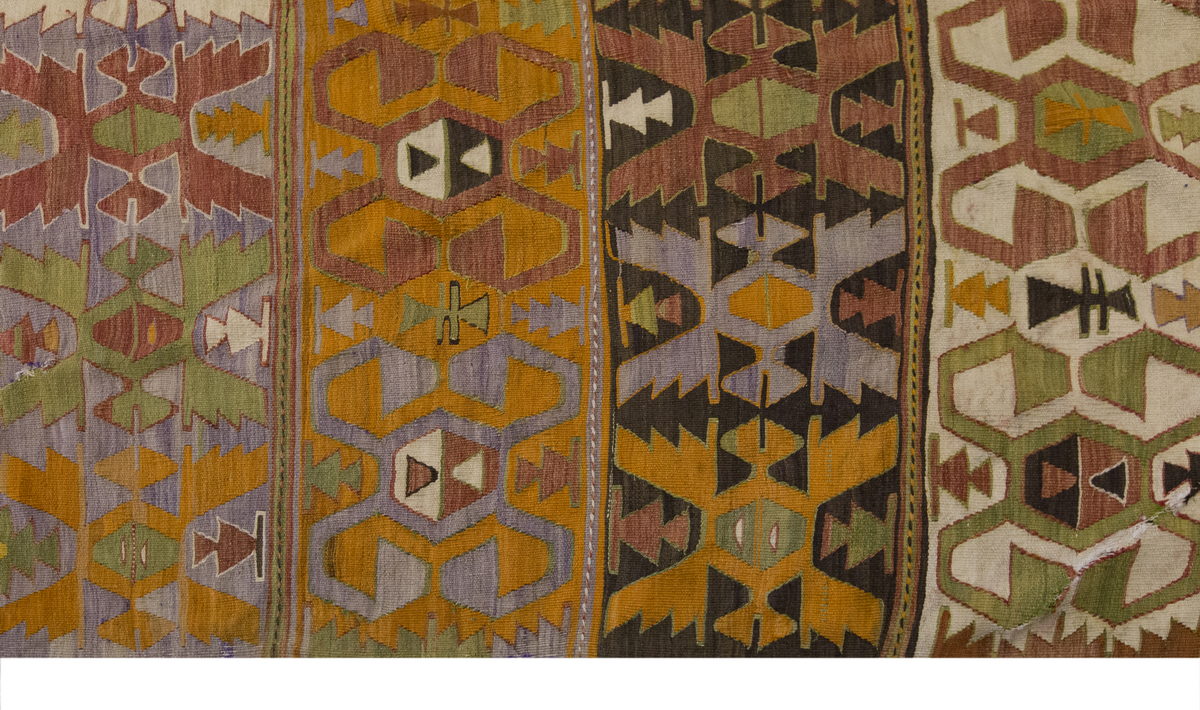 Vintage Large Konya Kilim, 177 x 442 cm / 6 x 14.6 ft Kilim