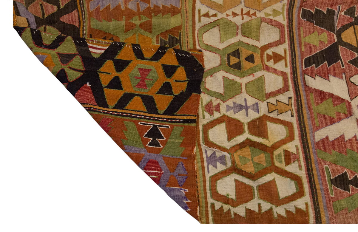 Vintage Large Konya Kilim, 177 x 442 cm / 6 x 14.6 ft Kilim