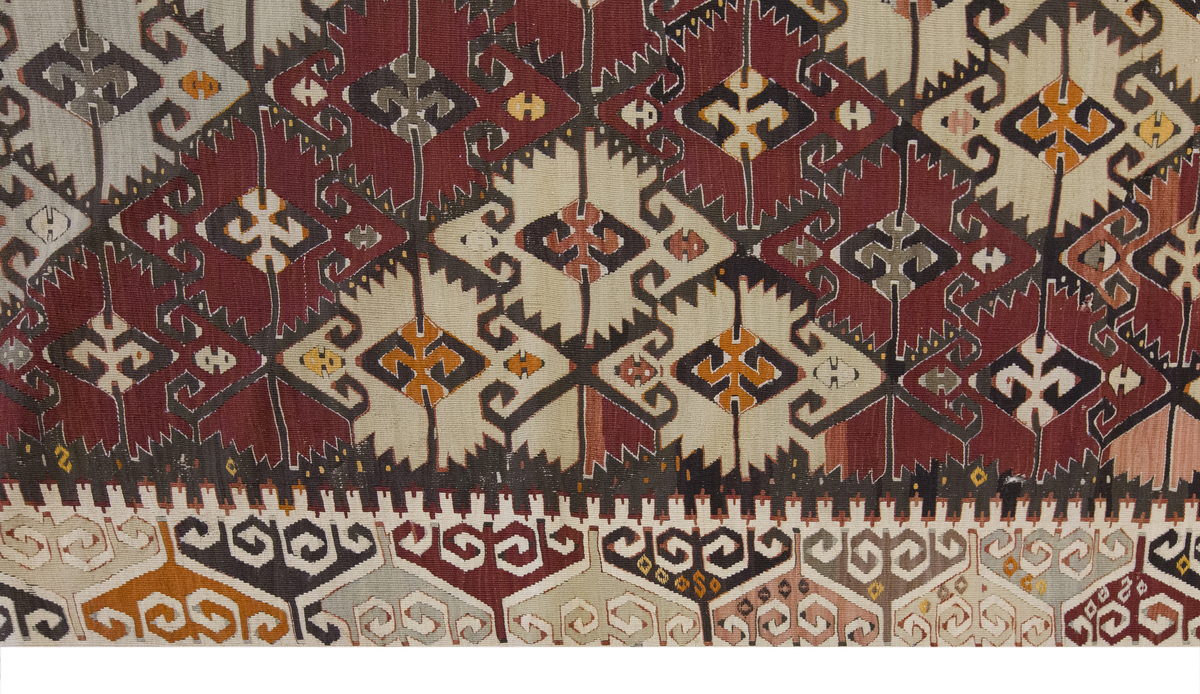 Vintage Large Konya Kilim, 177 x 458 cm / 6 x 15 ft Kilim
