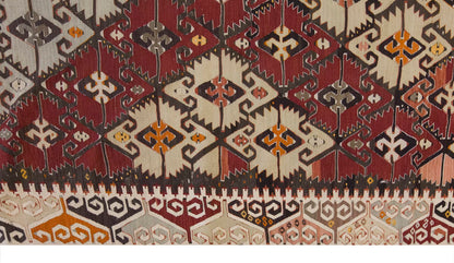 Vintage Large Konya Kilim, 177 x 458 cm / 6 x 15 ft Kilim