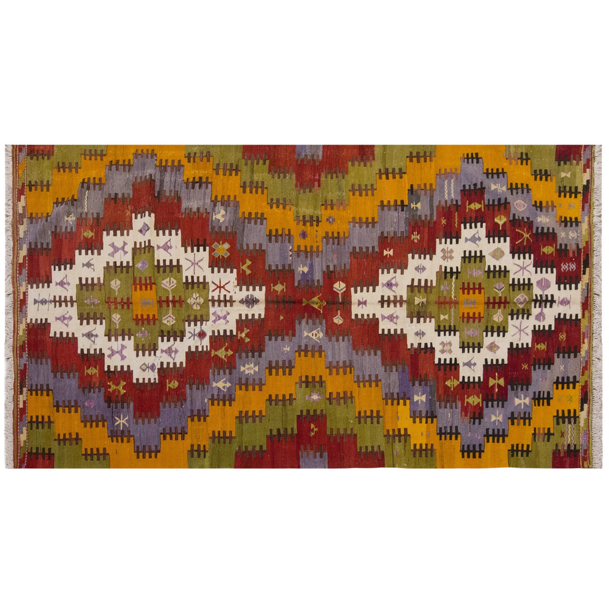 Vintage Large Konya Kilim, 180 x 324 cm / 6 x 10.8 ft Kilim