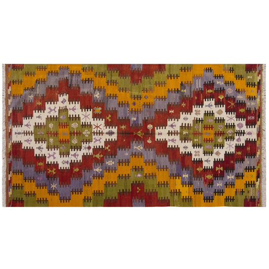 Vintage Large Konya Kilim, 180 x 324 cm / 6 x 10.8 ft Kilim