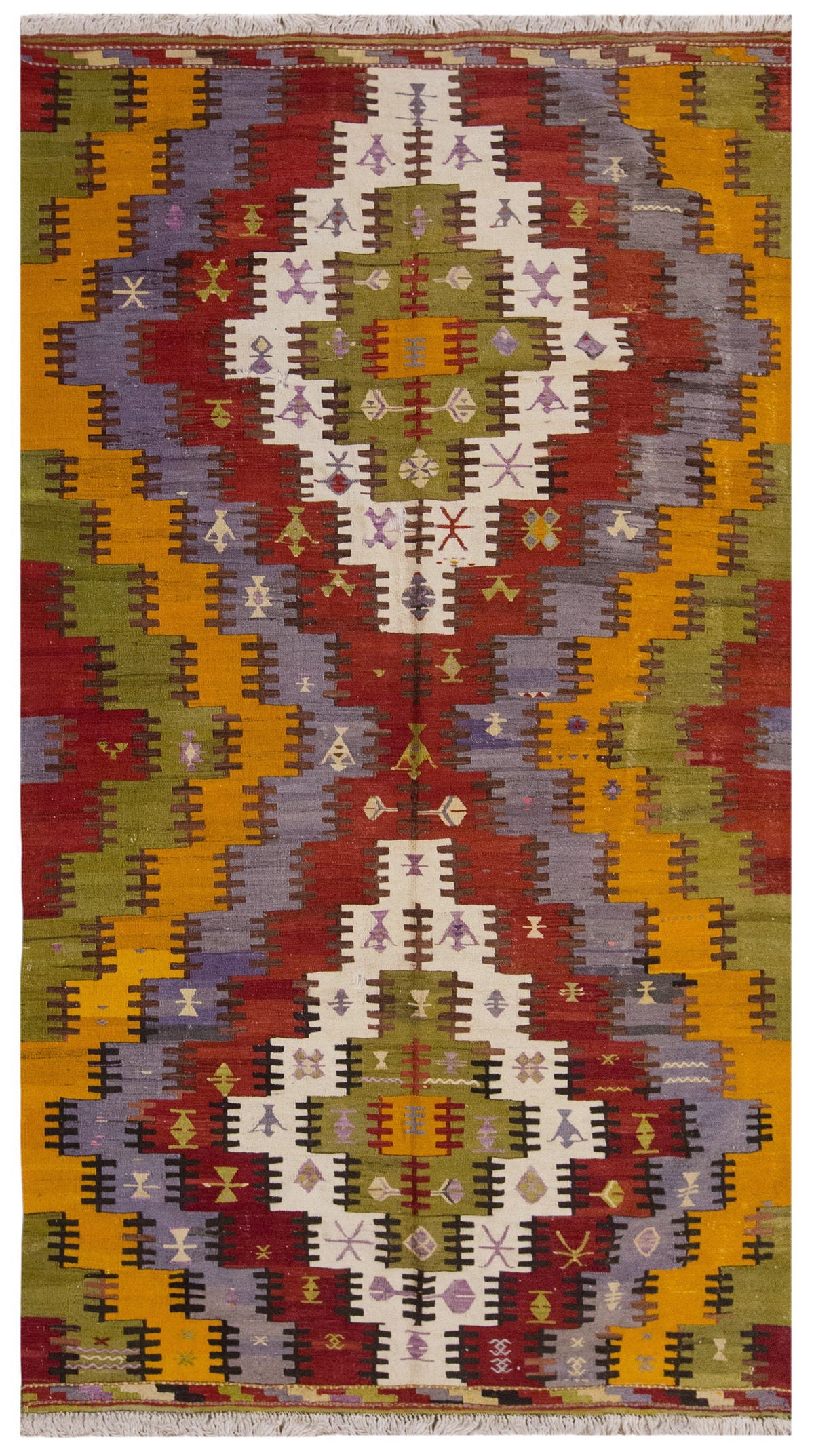 Vintage Large Konya Kilim, 180 x 324 cm / 6 x 10.8 ft Kilim