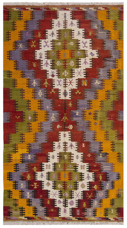 Vintage Large Konya Kilim, 180 x 324 cm / 6 x 10.8 ft Kilim