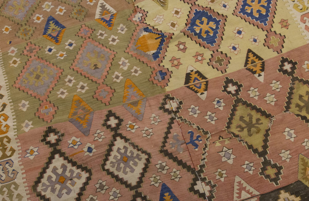 Vintage Large Konya Kilim, 180 x 426 cm / 6 x 14 ft Kilim