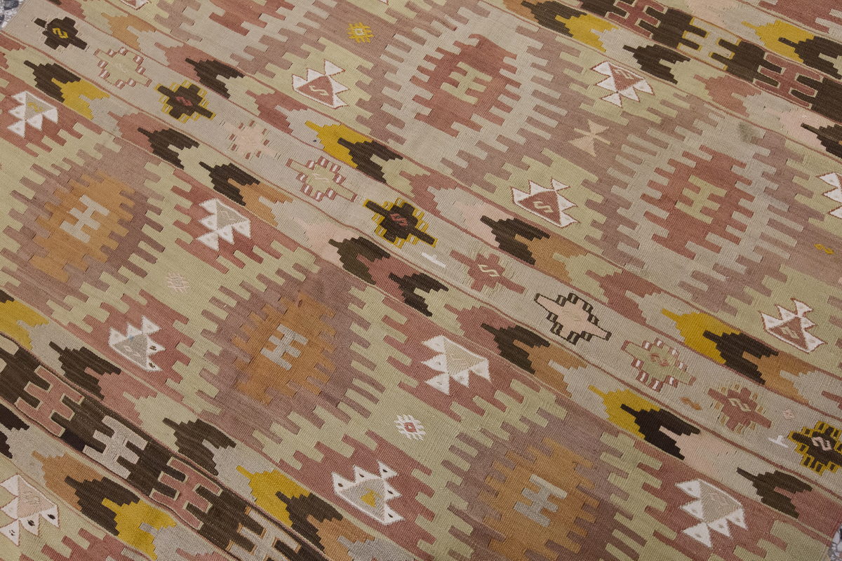 Vintage Large Konya Kilim, 180 x 458 cm / 6 x 15 ft Kilim