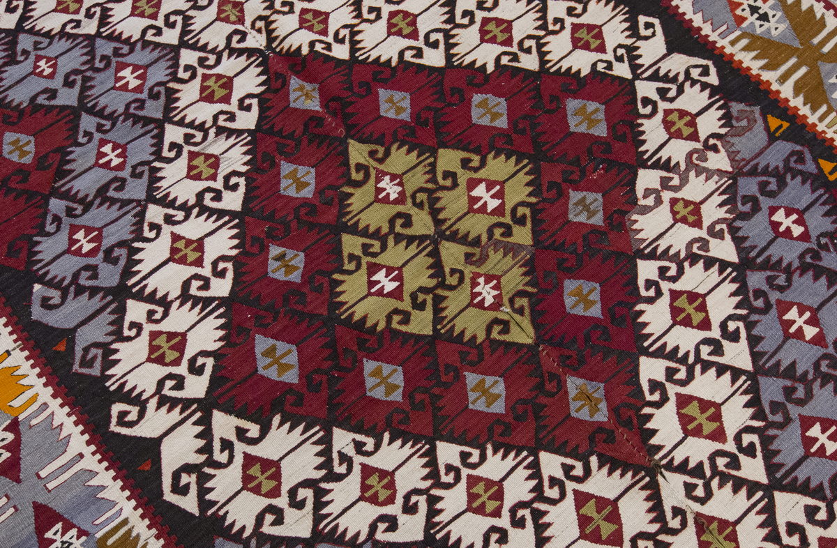 Vintage Large Konya Kilim, 180 x 458 cm / 6 x 15 ft Kilim