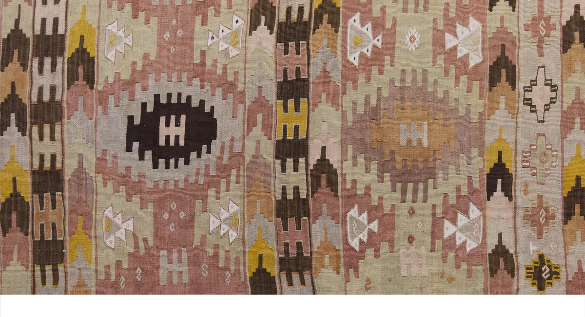 Vintage Large Konya Kilim, 180 x 458 cm / 6 x 15 ft Kilim