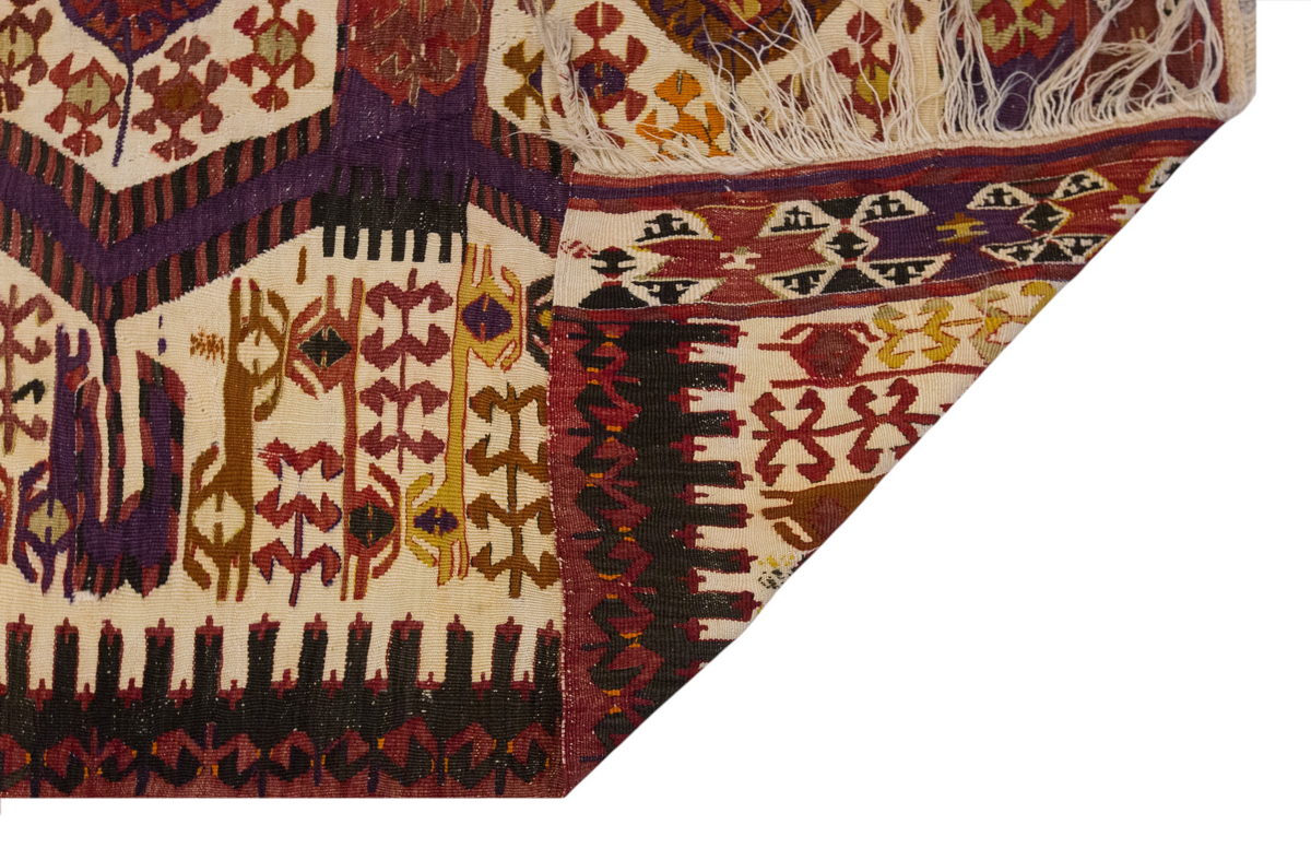 Vintage Large Konya Kilim, 184 x 302 cm / 6 x 10 ft Kilim
