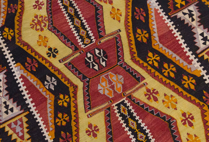 Vintage Large Konya Kilim, 187 x 415 cm / 6.2 x 13.7 ft Kilim