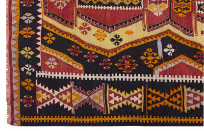 Vintage Large Konya Kilim, 187 x 415 cm / 6.2 x 13.7 ft Kilim