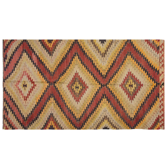 Vintage Large Konya Kilim, 191 x 345 cm / 6.3 x 11.4 ft Kilim