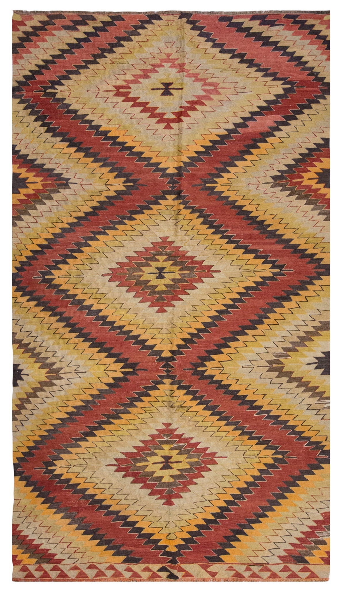 Vintage Large Konya Kilim, 191 x 345 cm / 6.3 x 11.4 ft Kilim