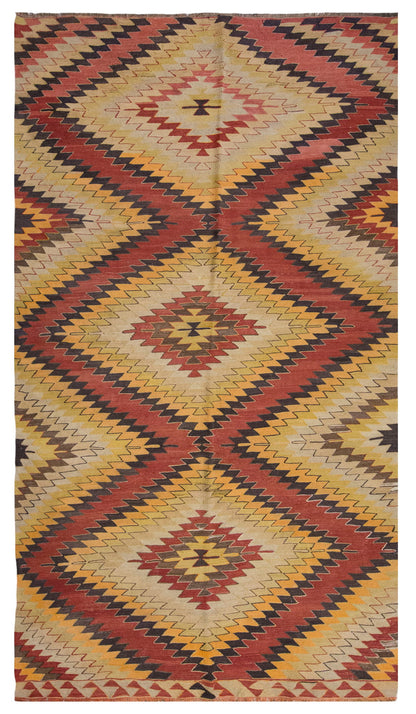 Vintage Large Konya Kilim, 191 x 345 cm / 6.3 x 11.4 ft Kilim