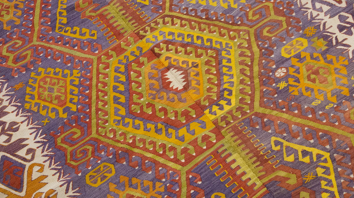 Vintage Large Konya Kilim, 192 x 400 cm / 6.4 x 13.1 ft Kilim