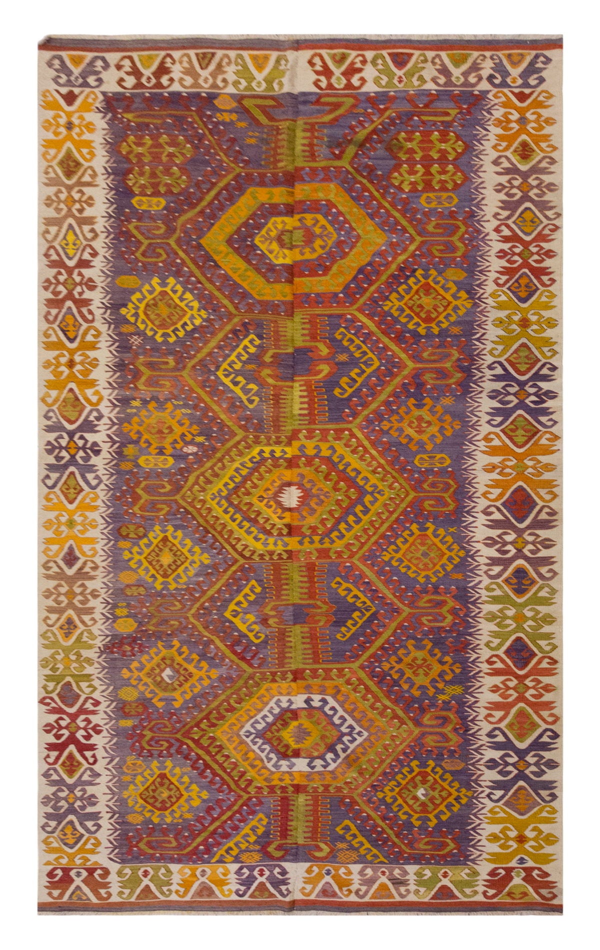 Vintage Large Konya Kilim, 192 x 400 cm / 6.4 x 13.1 ft Kilim