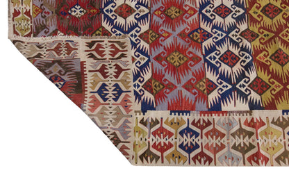 Vintage Large Konya Kilim, 192 x 436 cm / 6.4 x 14.4 ft Kilim