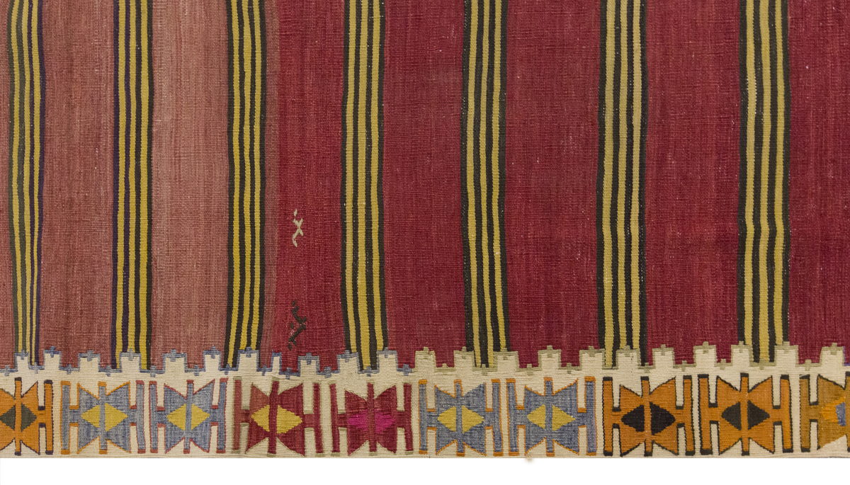 Vintage Large Konya Kilim, 194 x 342 cm / 6.4 x 11.3 ft Kilim