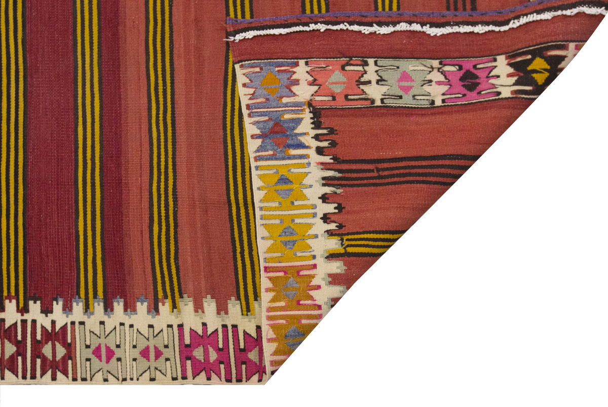 Vintage Large Konya Kilim, 194 x 342 cm / 6.4 x 11.3 ft Kilim