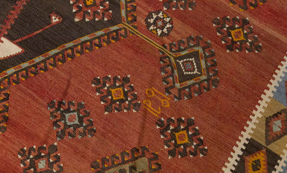 Vintage Large Konya Kilim, 205 x 525 cm / 6.9 x 17.3 ft Kilim