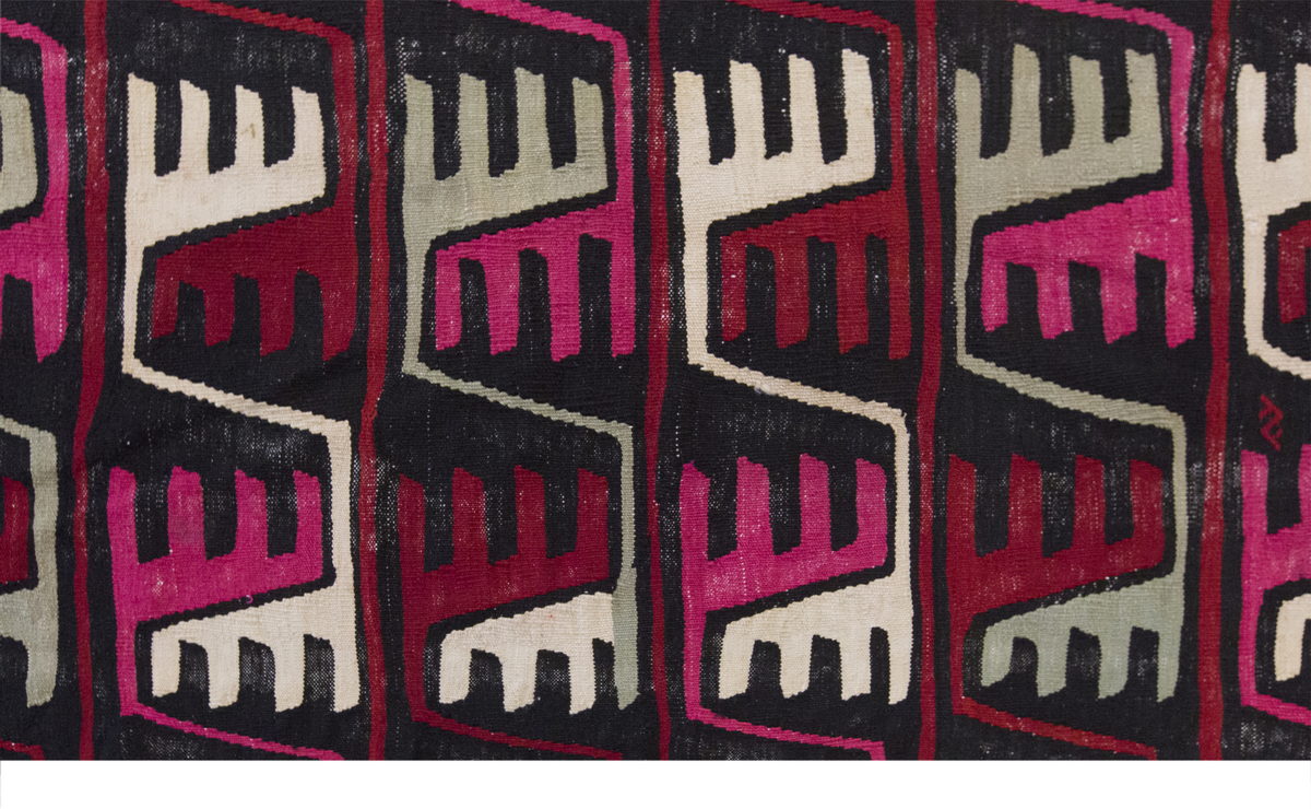 Vintage Large Konya Kilim, 211 x 249 cm / 7 x 8.2 ft Kilim