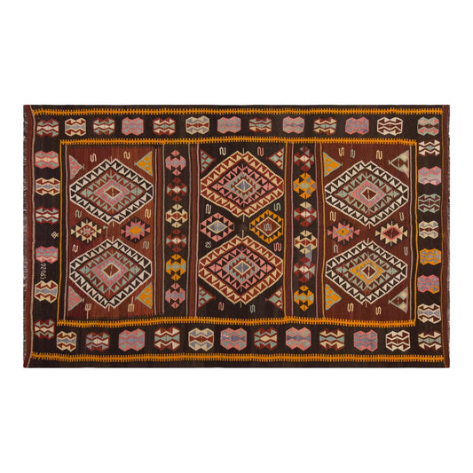 Vintage Large Kurdish Kilim, 209 x 326 cm / 7 x 10.8 ft Kilim