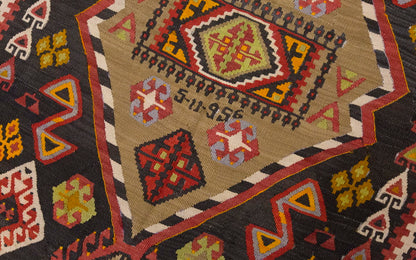 Vintage Large Malatya-Akçadağ Kilim, 140 x 430 cm / 4.7 x 14.1 ft Kilim