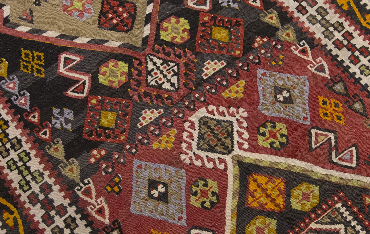 Vintage Large Malatya-Akçadağ Kilim, 140 x 430 cm / 4.7 x 14.1 ft Kilim