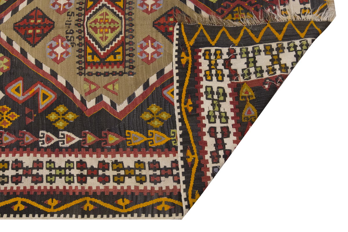 Vintage Large Malatya-Akçadağ Kilim, 140 x 430 cm / 4.7 x 14.1 ft Kilim