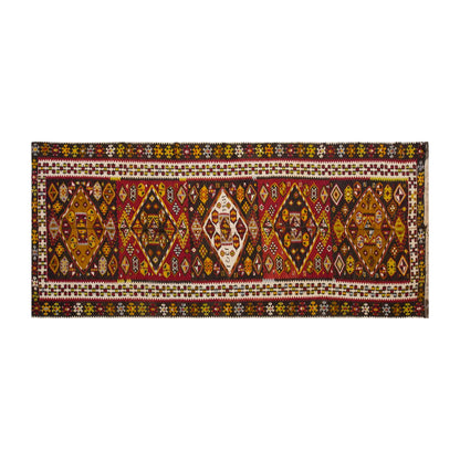 Vintage Large Malatya-Akçadağ Kilim, 151 x 420 cm / 5 x 13.9 ft Kilim
