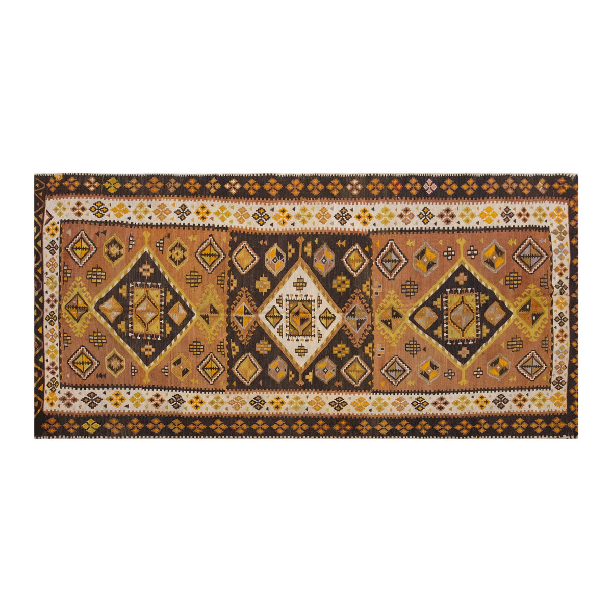 Vintage Large Malatya-Akçadağ Kilim, 151 x 420 cm / 5 x 13.9 ft Kilim