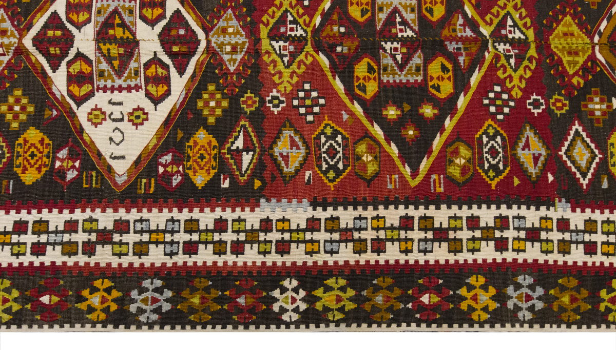 Vintage Large Malatya-Akçadağ Kilim, 151 x 420 cm / 5 x 13.9 ft Kilim