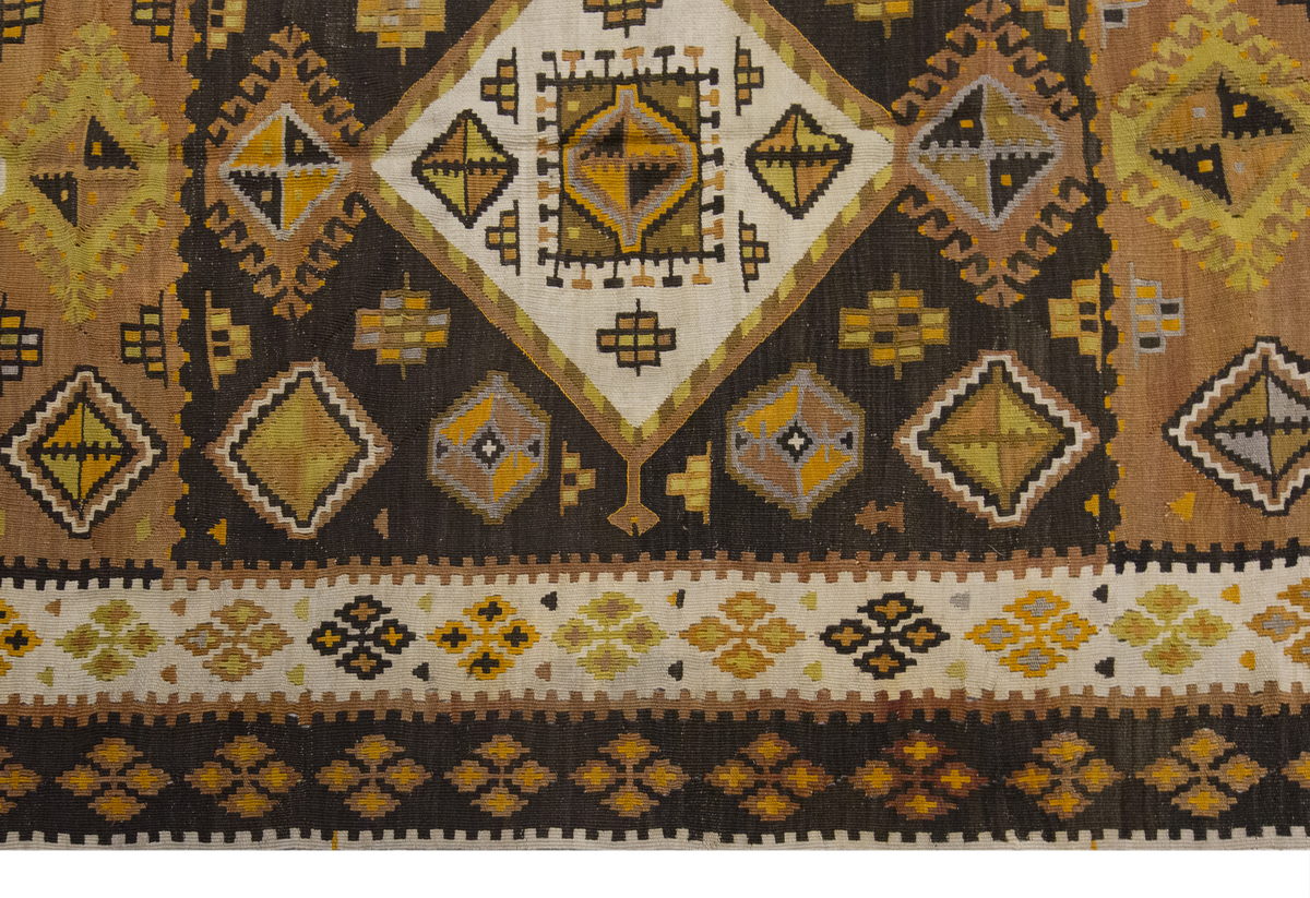 Vintage Large Malatya-Akçadağ Kilim, 151 x 420 cm / 5 x 13.9 ft Kilim