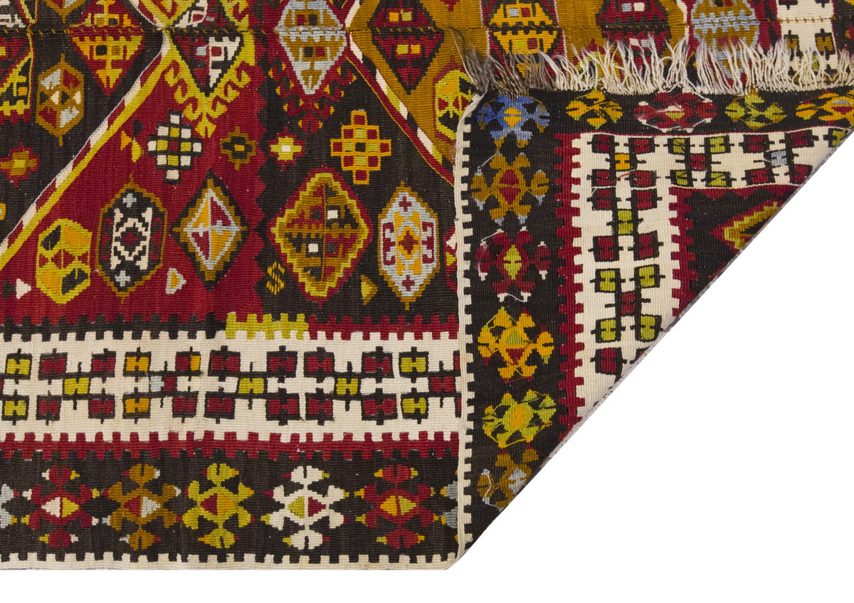 Vintage Large Malatya-Akçadağ Kilim, 151 x 420 cm / 5 x 13.9 ft Kilim
